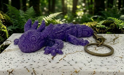 Рухомий 3D-брелок «Дракон»
