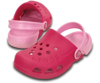 Дитячі крокси для дівчинки Crocs Electro Clog Candy Pink/Carn (34-35, рожевий)