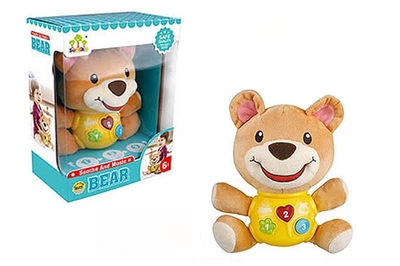 Музичне ведмежа SL88002 на батарейках в коробці р.23.5x11x18.5 см YG Toys