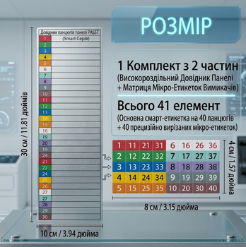 Набор маркировочных наклеек для электрощита (GO86ST226)