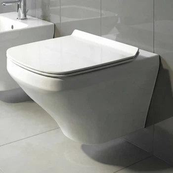 Подвесной унитаз DURAVIT DURASTYLE 540x370 прямоугольный, без сиденья, белый (2551090000)