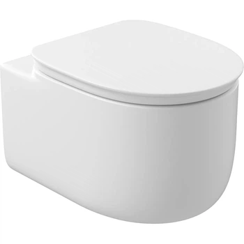 Подвесной унитаз DiMARCO Venice овальный, с сиденьем Soft-Close, белый глянцевый (DM2A009WH)