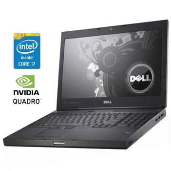Мобильная рабочая станция Dell Precision M4600 / 15.6" (1920x1080) TN / Intel Core I7-2720QM (4 (8) ядра по 2.2 - 3.3 GHz) / 8 GB DDR3 / 240 GB SSD / nVidia Quadro 1000M, 2 GB GDDR3, 128-bit / WebCam / DVD-ROM б/у