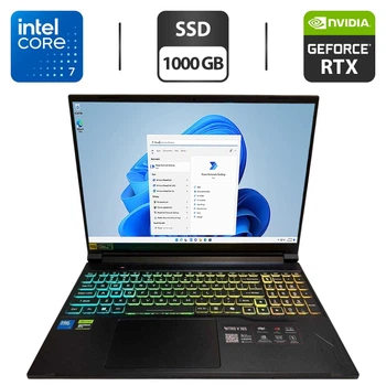 Ігровий ноутбук Acer Nitro V 16s / 16" (1920x1200) IPS / Intel Core 7 240H (10 (16) ядер по 1.8 - 5.2 GHz) / 16 GB DDR5 / 1000 GB SSD / nVidia GeForce RTX 5070, 8 GB GDDR7, 128-bit / WebCam б/в