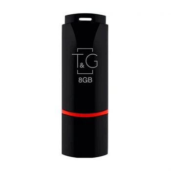 Флеш-память USB T&G Classic 8 ГБ USB 2.0 с крышкой пластиковая чёрная
