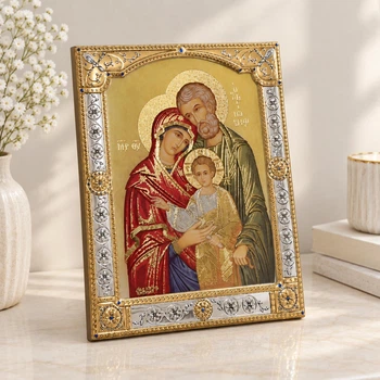 Ікона Святе Сімейство срібна SA70243O (11 х 14,5 см)