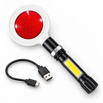 Жезл с фонарем в рукояти и аккумулятором 3200 mAh, 165536