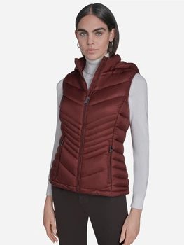 Теплий жилет короткий жіночий Calvin Klein 588122625 XL Бордовий (1163218112)