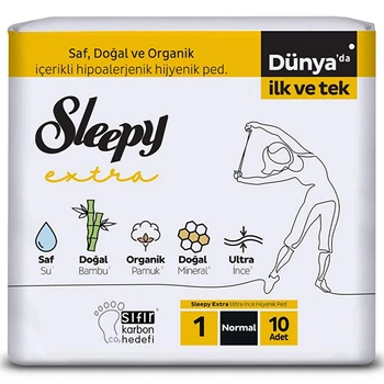Прокладки гигиенические Sleepy Extra Normal (240 мм) 5 капель 10 шт.