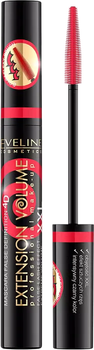 Туш для вій Eveline Extension Volume 4D з ефектом штучних вій Чорна 10 мл (5903416066033)