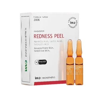 Innoaesthetics Redness Peel, 2 мл — професійний кислотний пілінг для чутливої шкіри з куперозом і почервонінням