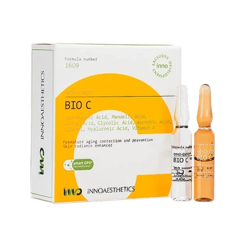 Innoaesthetics BIO C, 2 × 2 мл — професійний двоетапний пілінг з вітаміном C для сяйва та оновлення шкіри