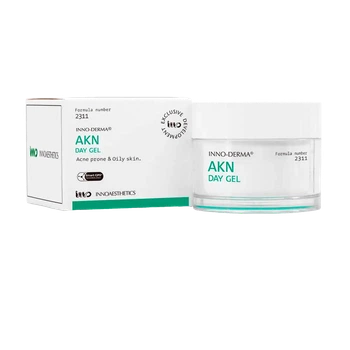 Innoaesthetics AKN Day Gel денний крем-гель для проблемної жирної шкіри та догляду при акне 50 мл