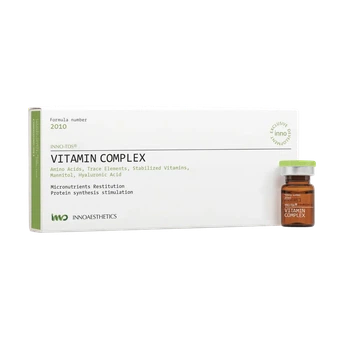 Innoaesthetics Vitamin Complex, 5 мл — професійний мезококтейль з амінокислотами, вітамінами та мікроелементами для ревіталізації шкіри
