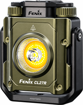 Кемпинговый фонарь Fenix CL27R с красным светом и магнитным креплением, 1600 лм, USB-C зарядка, 360° ручка, IP66 Зеленый (CL27R-Green)