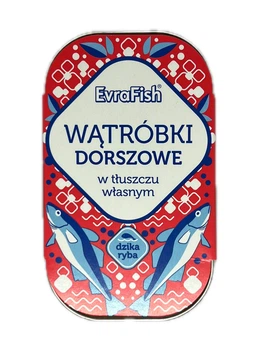 Печінка тріски Evrafish у власному соку 115 г (F0902)