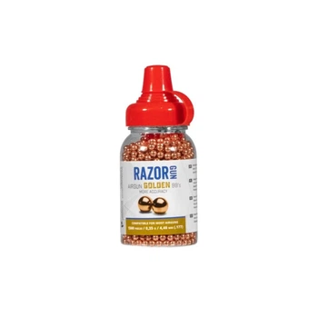 Кулі сталеві RazorGun Golden BBs 4,46 мм 1500 шт (5906660005216)