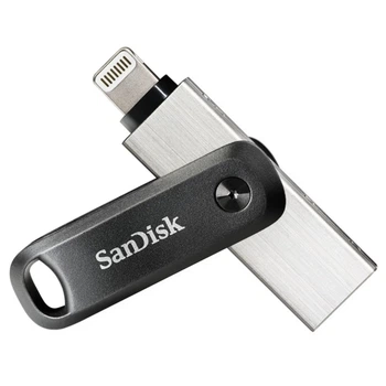 USB-флешка SanDisk iXpand GO 256 ГБ Lightning USB 3.0 Silver (619659169947)