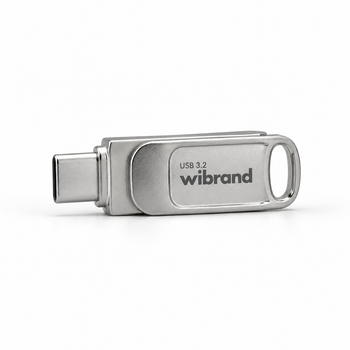 Флеш память флешка Wibrand USB 3.2 Gen1 Bee 64GB USB Type-A/USB Type-C Silver (WI3.2TC/BE64TC039S)