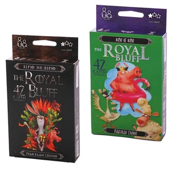 Настольная игра Danko Toys "The ROYAL BLUFF" верю не верю RBL-01-01U,RBL-01-02U