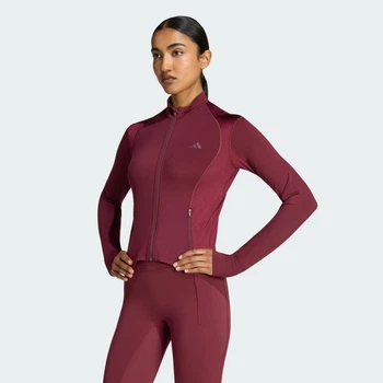 Женская олимпийка PrimeLift Essentials Workout Shine adidas KQ9686 (S) Бордовый (4068804132774)