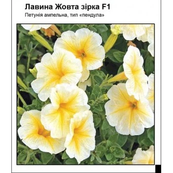 Петунія Лавина F1 жовта зірка, 10 шт, Садиба Центр