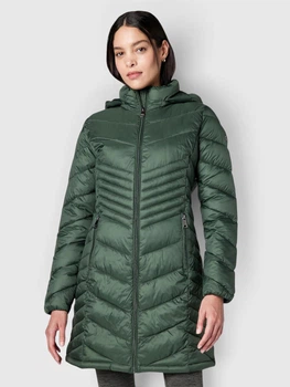 Куртка демисезонная удлиненная с капюшоном женская Calvin Klein 799669007 XL Зеленая (1163161085)