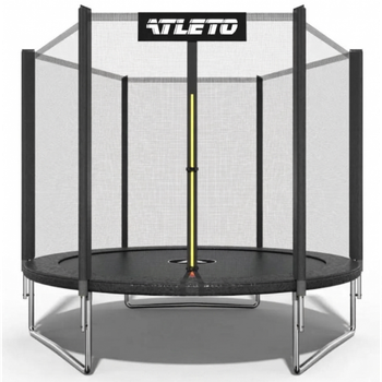 Батут дитячий з сіткою 183 см Atleto чорний