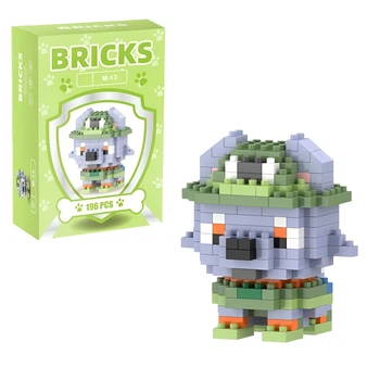 Детский 3D конструктор Bricks Щенячий патруль Рокки, 196 деталей (M-13)