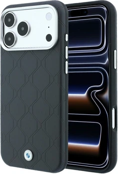 Чохол для смартфона Apple iPhone 18 Pro/17 Pro BMW Sign Deboss Quilted Metal Logo MagSafe Anthracite (BMHMP18L26SWOSPA)