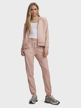 Спортивний костюм жіночий Under Armour Ua Rival Tricot Tracksuit Hd 6001966-600 M Бежевий (198635469160)