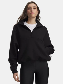 Толстовка на молнии без капюшона женская Under Armour Unstoppable Fleece Hz 6013519-008 M Черная (198635840938)