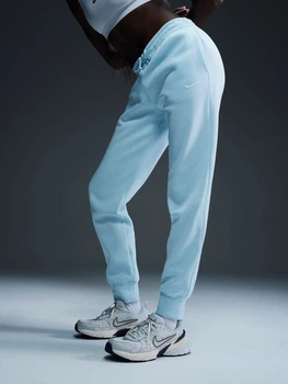Спортивні штани жіночі Nike W Nsw Phnx Flc Mr Pant Std FZ7626-474 S Блакитні (197596225877)