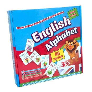 Пазлы 539 (eng.) Стратег "English alphabet" в кор-ке 25-25-5см 539