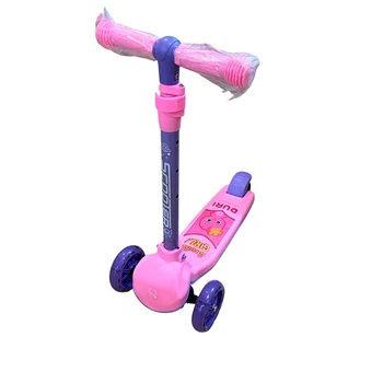 Самокат детский 3 колеса PU со светом HS2020_Pink-Violet