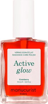 Lakier do paznokci Manucurist Active Glow pielęgnacyjny Cranberry 15 ml (3662263222390)