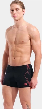 Плавки-шорти для чоловіків Arena GRAPHIC SWIM SHORT чорний, кораловий Чол 100