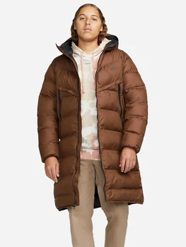 Куртка зимова довга чоловіча Nike M Nk Sf Wr Pl-Fld Hd Parka DR9609-259 M Коричнева (196147060851)