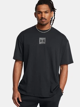 Футболка длинная мужская Under Armour Ua M Hw Os Sm Box Ss 1386803-001 L Черная (197777410634)