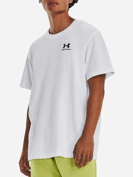 Футболка длинная мужская Under Armour Ua M Logo Emb Heavyweight Ss 1373997-100 M Белая (196040984643)