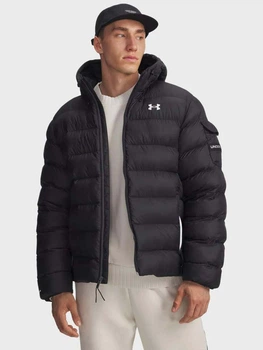 Куртка зимняя короткая мужская Under Armour Ua Sportswear Puff Jkt 6006360-003 XL Черная (198632811900)