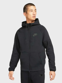 Толстовка на молнии мужская Nike M Nsw Te Fz Flc Hoodie DD5284-010 M Черная (195238991753)