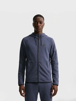 Толстовка на молнии мужская Nike M Nsw Te Fz Flc Hoodie DD5284-437 S Синяя (195243503254)