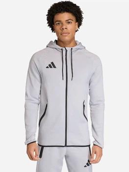 Спортивна кофта чоловіча Adidas Tiro Travel Sweat KF6077 L Сіра (4068821904828)