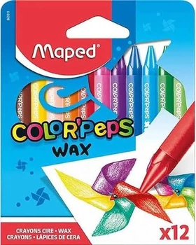 Олівці воскові Maped Color Peps Wax Crayons 12 кольорів (3154148610113)