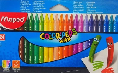 Олівці воскові Maped Color Peps Wax Crayons 24 кольори (3154148610137)
