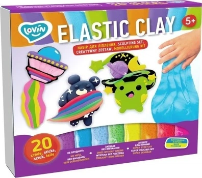 Набір для ліплення Lovin Elastic Clay 20 sticks (4820199477638)