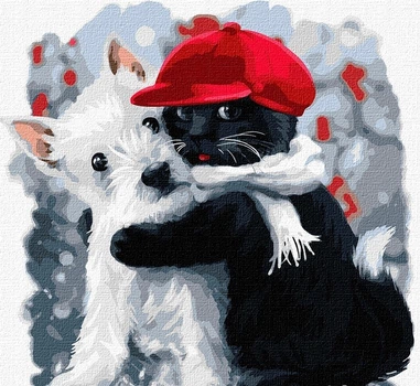 Obraz po numerach Ideyka Najlepsi przyjaciele 40x40 cm (4823104330660)
