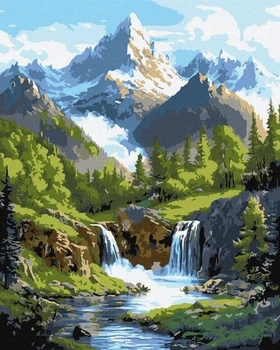 Obraz po numerach Ideyka Górskie krajobrazy 40x50 cm (4823104393450)