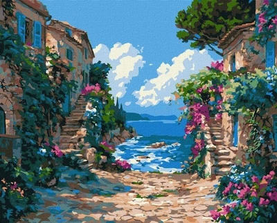 Картина за номерами Ideyka Середземноморський променад 40x50 см (4823104395089)